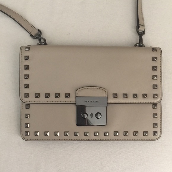MICHAEL Michael Kors Handbags - Michael Kors leather rockstud clutch / crossbody